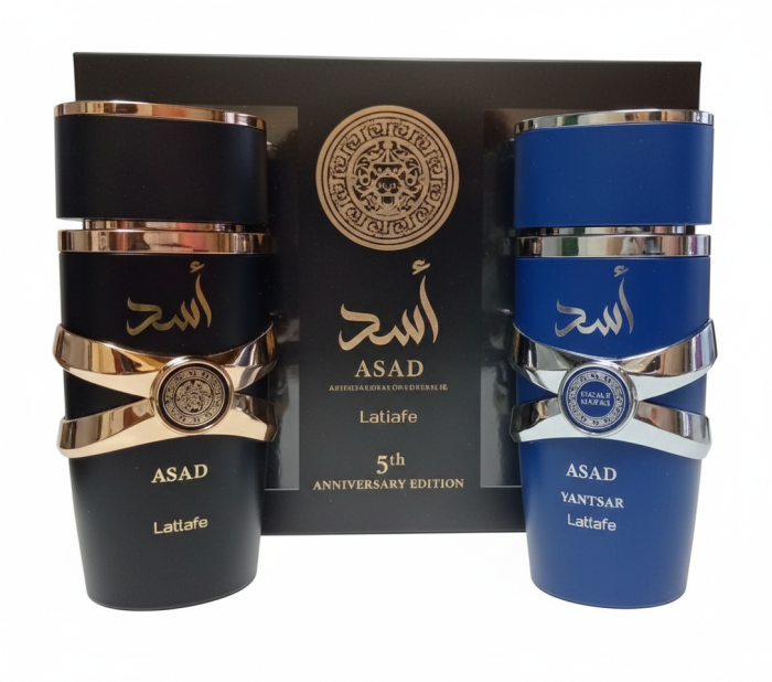KIT PERFUME ASAD AZUL E PRETO 100ML | ss25demarco 