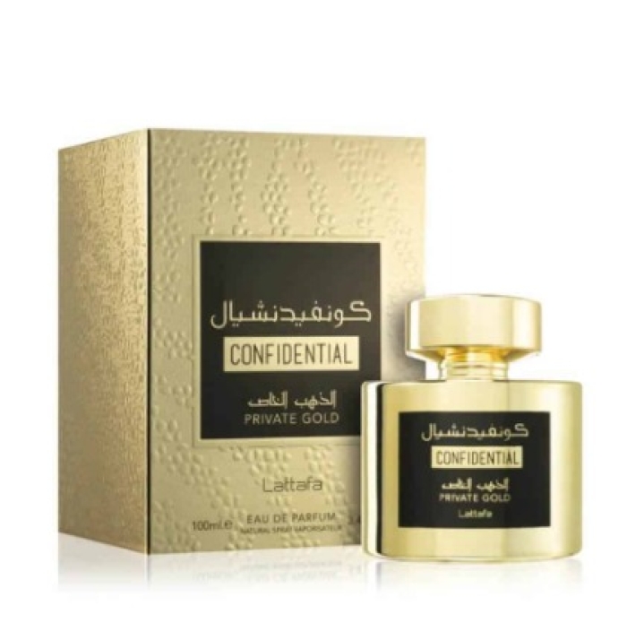 PERFUME CONFIDENTAL PRIVATE GOLD LATTAFA 100ML