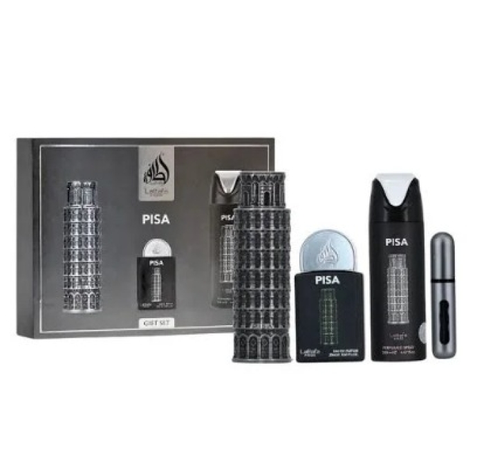 KIT PERFUME E DESODORANTE PISA LATTAFA 100ML | ss25demarco 