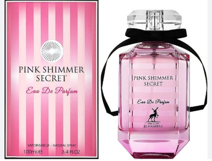 PERFUME PINK SHIMMER SECRET INTENSE MAISON ALHAMBRA 100ML