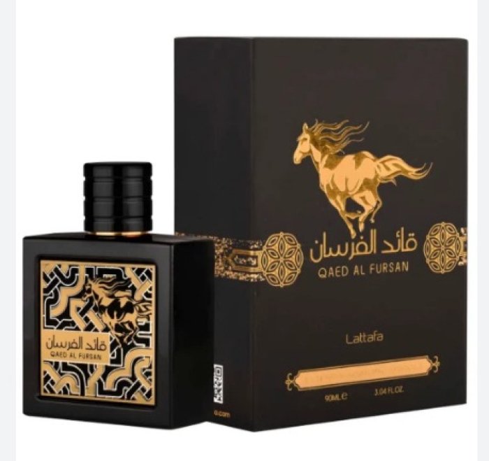 PERFUME QAED AL FURSAN PRETO LATTAFA 100ML
